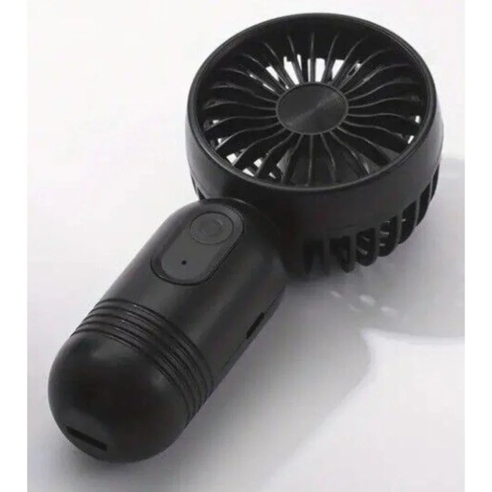 Mini (Portable Fan)-(Rechargeable)-(USB)-(3 Speeds)-(Black)-(New)-$10.00 - Picture 1 of 6